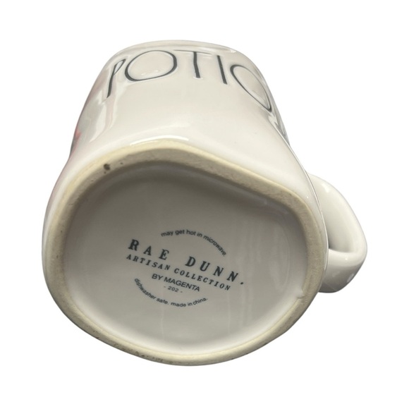 Rae Dunn Potion Mug White Mug with Green Interior and black letters - Picture 8 of 8